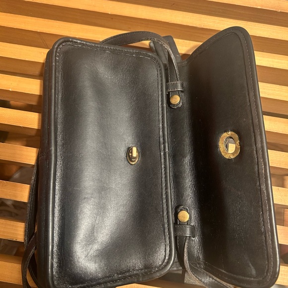 Vintage Coach Black Geometric Clutch Style #9044 Crossbody/Mini Bag - Picture 8 of 16